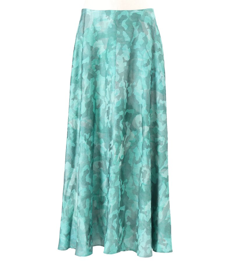 Elegant skirt in printed viscose blend