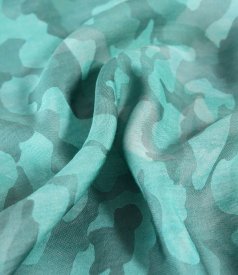 Elegant skirt in printed viscose blend