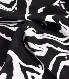 Rochie eleganta din viscoza imprimata
