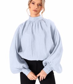 Elegant Tencel blouse with long sleeves