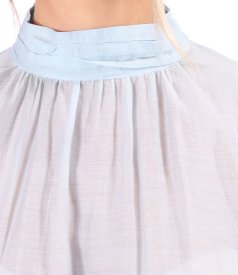 Elegant Tencel blouse with long sleeves