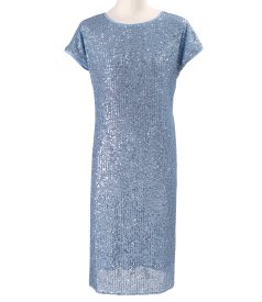 Relaxed-fit sequin dress
