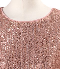 Relaxed-fit sequin dress