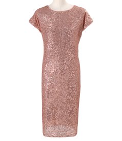 Relaxed-fit sequin dress