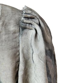 Viscose dress layered with organza
