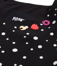 Relaxed-fit polka-dot print viscose dress