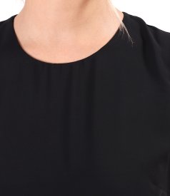 Rochie eleganta lunga din voal imprimat