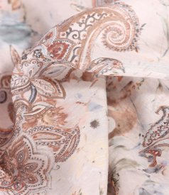 Rochie eleganta cu tencel imprimat cu motive paisley