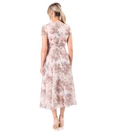 Rochie eleganta cu tencel imprimat cu motive paisley