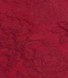 Elegant floral jacquard dress
