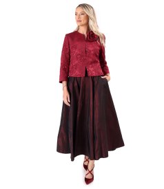 Elegant floral jacquard  jacket