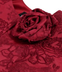 Elegant floral jacquard  jacket