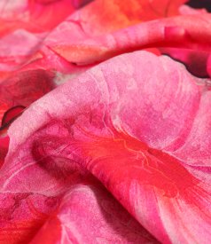 Elegant floral-print viscose dress