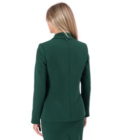 Sacou office din stofa elastica cu viscoza si tencel