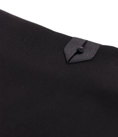 Fusta office din stofa elastica cu viscoza si tencel
