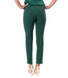 Pantaloni pana din stofa elastica cu viscoza si tencel