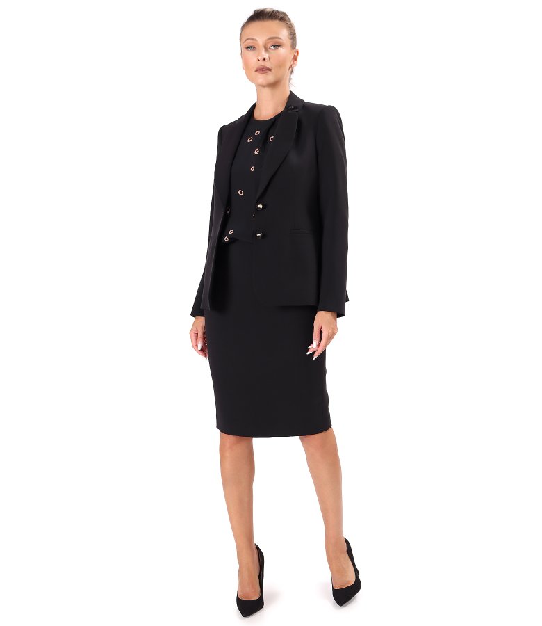 Elegant viscose blouse with geometric print