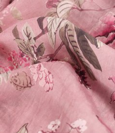 Elegant floral-print Tencel blouse