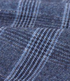 Office checked dress in a cotton and wool blend