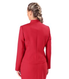 Office jacket in stretch virgin wool-blend fabric