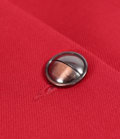 Office jacket in stretch virgin wool-blend fabric