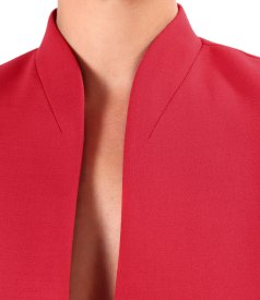 Office jacket in stretch virgin wool-blend fabric