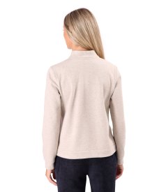 Hanorac tip bomber cu fermoar si textura in spic