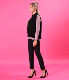 Elegant knitted wool vest